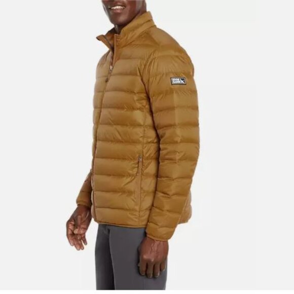 Eddie Bauer Men's Down Packable Lightweight Jacket Size S Golden Brown New - Picture 4 of 14